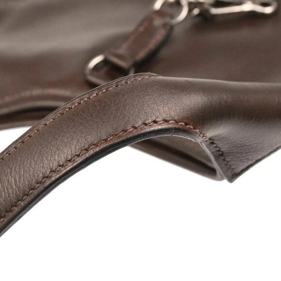 Hermes Chocolat Evercalf Trim 24 Handbag 17P□I 195202 - Picture 5 of 10